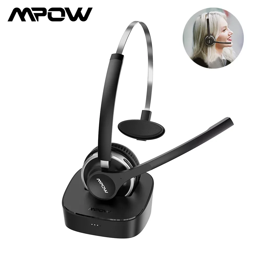 Улучшенная Bluetooth-гарнитура Mpow HC3, V5.0, беспроводные наушники с зарядным устройством, двойным шумоподавлением, микрофон для телефона, ПК, Skype
Улучшенная Bluetooth-гарнитура Mpow HC3, V5.0, беспроводные наушники с зарядным устройством, двойным шумоподавлением, микрофон для телефона, ПК, Skype