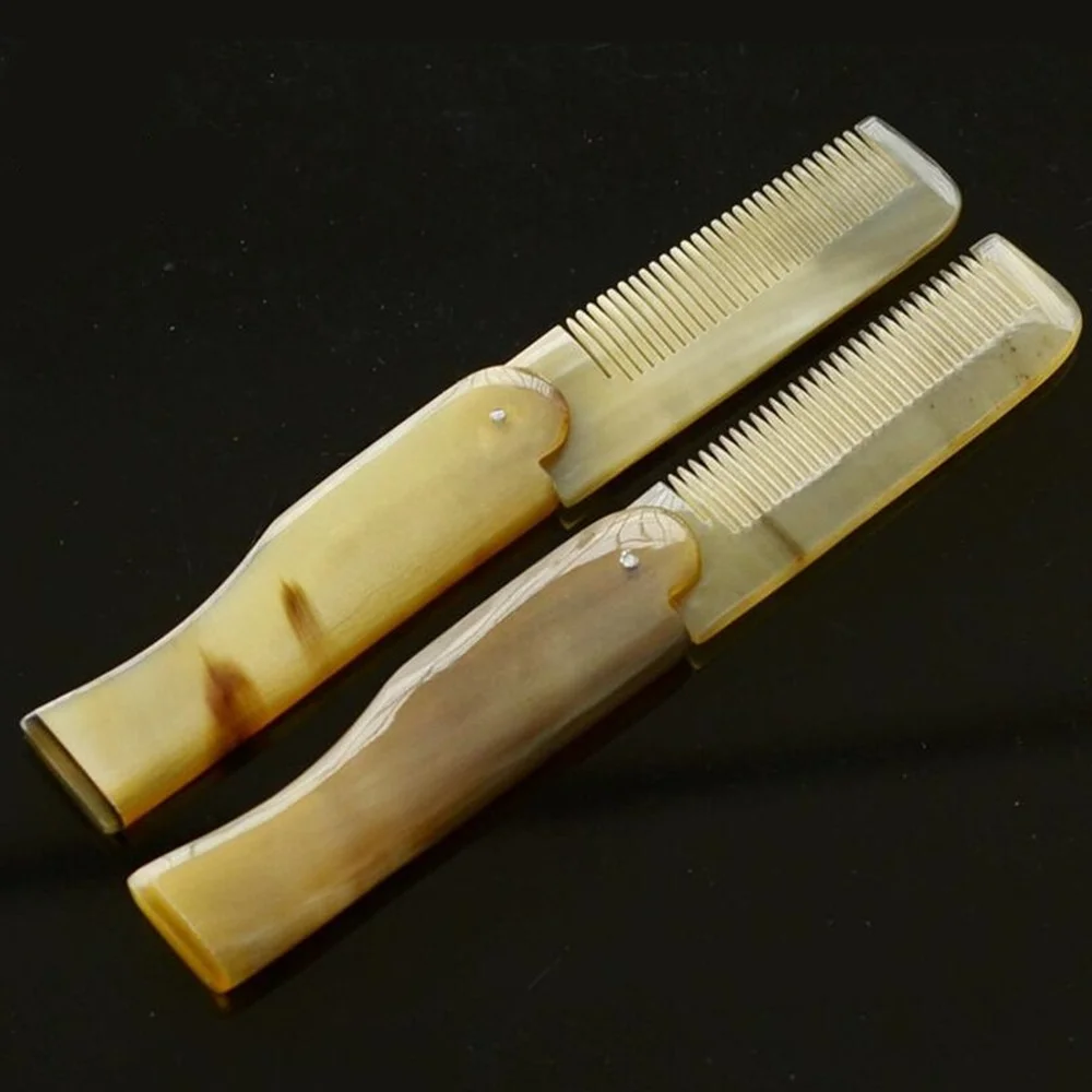 1PC Yak Horn Hair Comb Foldable Hair Brush Pocket Clip Combs Portable Moustache Beard Comb Hairdressing Styling Tools Hair Care
1PC Yak Horn Hair Comb Foldable Hair Brush Pocket Clip Combs Portable Moustache Beard Comb Hairdressing Styling Tools Hair Care