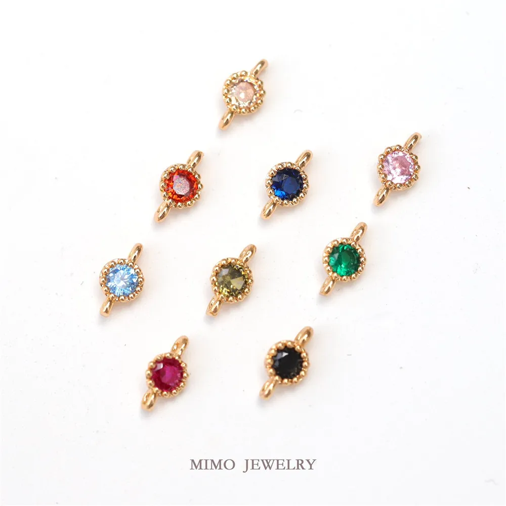 Copper Plated Real Gold Color Zircon Foundation Versatile Round Zircon Double Hanging Pendant DIY Handmade Accessories
Copper Plated Real Gold Color Zircon Foundation Versatile Round Zircon Double Hanging Pendant DIY Handmade Accessories