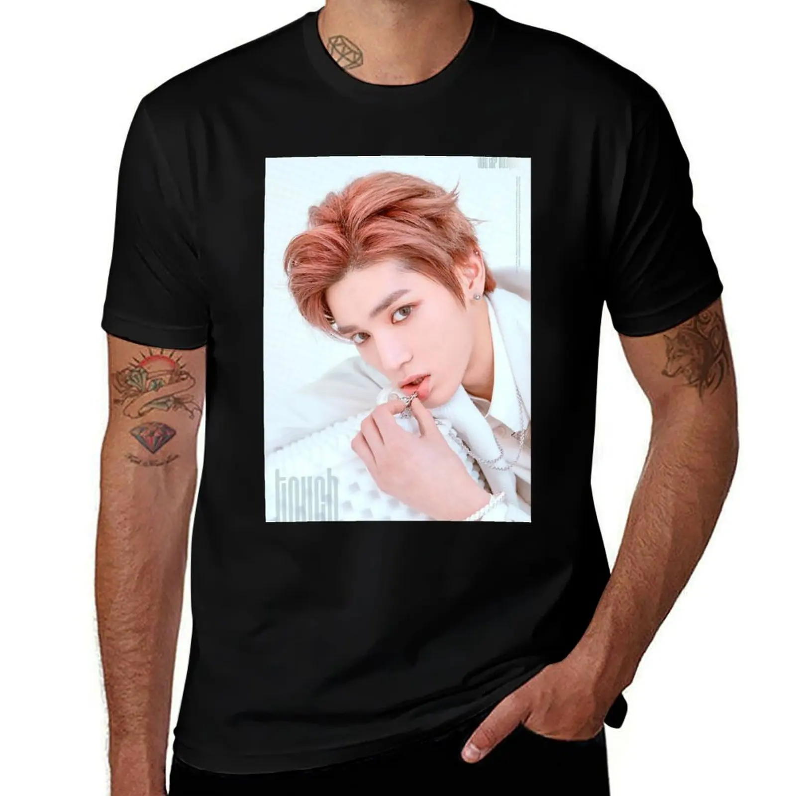 Футболка NCT 127 TOUCH Taeyong хлопковые футболки с рисунком рубашки мужская одежда