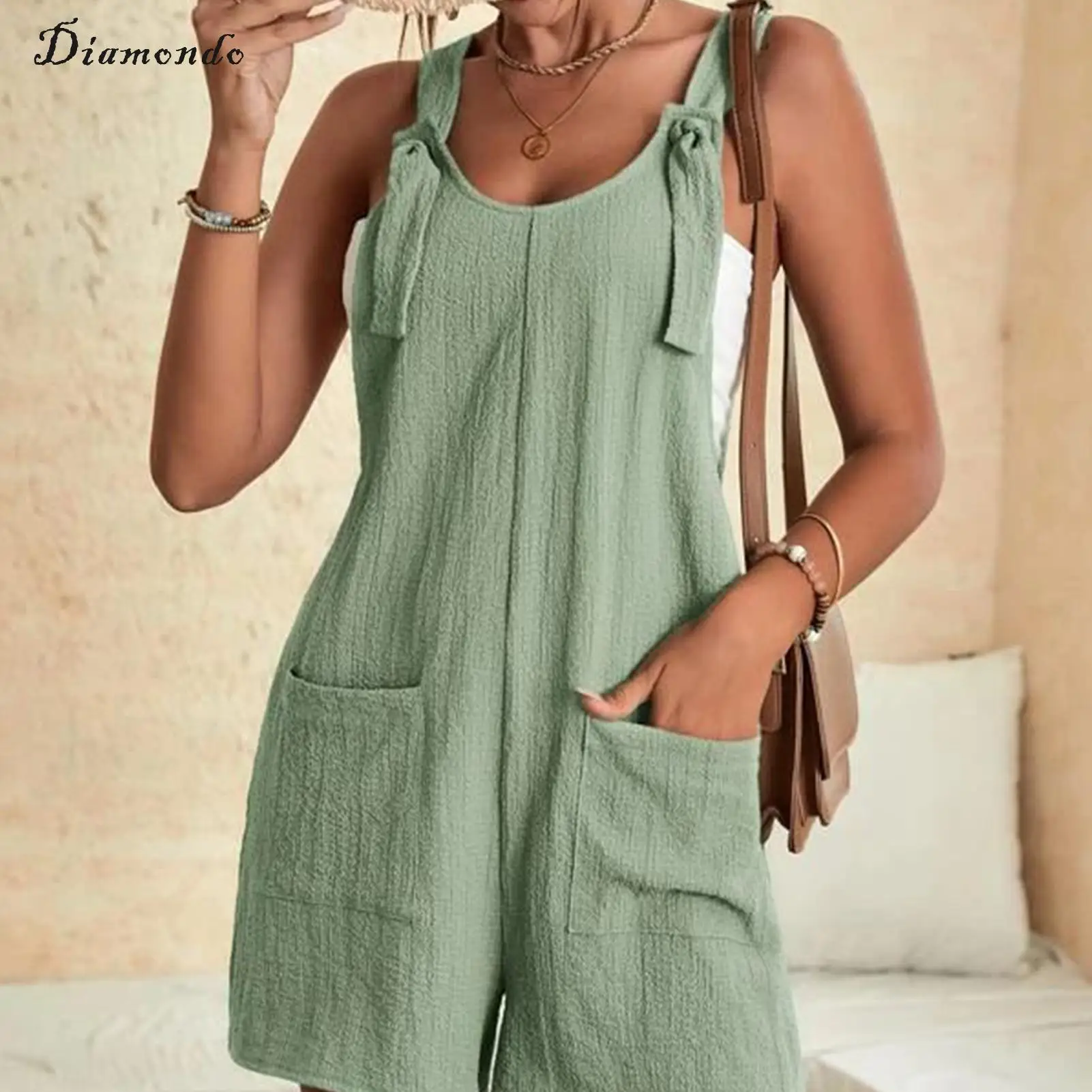 One Pieces Overalls Solid Color Fashion Women Jumpsuits Suspender Trousers Shorts Wide-Leg Sleeveless Loose Streetwear Outfit
One Pieces Overalls Solid Color Fashion Women Jumpsuits Suspender Trousers Shorts Wide-Leg Sleeveless Loose Streetwear Outfit