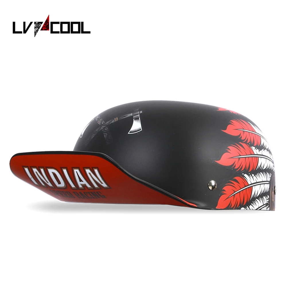 LVCOOL 2023 Baseball Cap Helmet Motorcycle Helmets Summer Open Face Scooter for Cruiser Chopper Gangster Men Women N Type-L
LVCOOL 2023 Baseball Cap Helmet Motorcycle Helmets Summer Open Face Scooter for Cruiser Chopper Gangster Men Women N Type-L