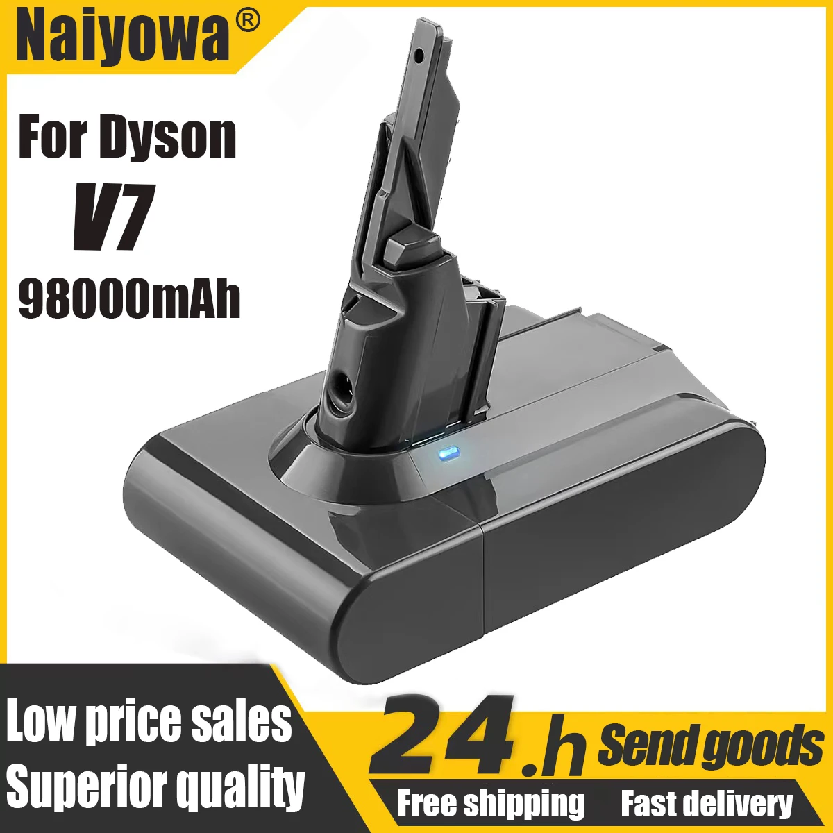 Original Dyson V7 Battery 21.6V 98000mAh Li-lon Rechargeable Battery for Dyson V7 Battery Animal Pro Vacuum Cleaner Replacement 
Original Dyson V7 Battery 21.6V 98000mAh Li-lon Rechargeable Battery for Dyson V7 Battery Animal Pro Vacuum Cleaner Replacement