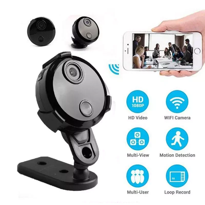 Беспроводная мини-камера видеонаблюдения, 2K, Wi-Fi, 1080P HD, ночное видение, датчик движения, микро видеокамера, Домашняя безопасность
Беспроводная мини-камера видеонаблюдения, 2K, Wi-Fi, 1080P HD, ночное видение, датчик движения, микро видеокамера, Домашняя безопасность
