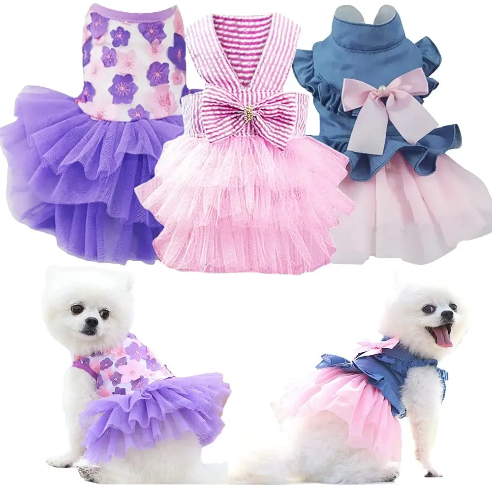 Dog Dresses for Small Dogs Girl Summer Puppy Clothes Outfit Apparel Female Cute Cat Skirt Clothing Breathable Pet Dress
Dog Dresses for Small Dogs Girl Summer Puppy Clothes Outfit Apparel Female Cute Cat Skirt Clothing Breathable Pet Dress