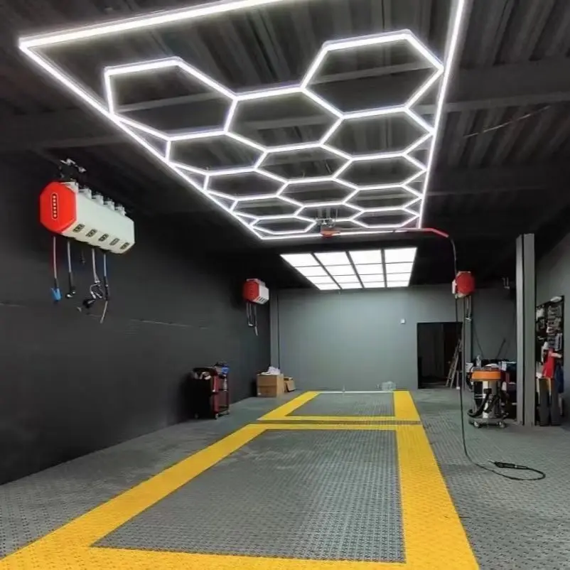 Factory Hexagonal LED light for Car Care Car Wash Room led Garage Bay Ceiling Light Tool
Factory Hexagonal LED light for Car Care Car Wash Room led Garage Bay Ceiling Light Tool