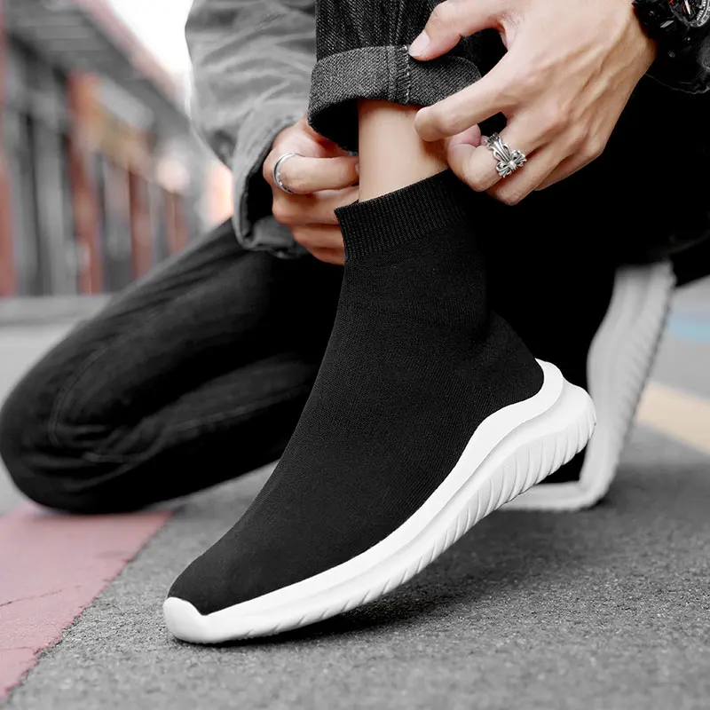 JIEMIAO Lightweight Couple Sneakers Men Breathable Sport Sock Boots Women Casual Chunky Shoes High Top Running Shoes Plus Size
JIEMIAO Lightweight Couple Sneakers Men Breathable Sport Sock Boots Women Casual Chunky Shoes High Top Running Shoes Plus Size