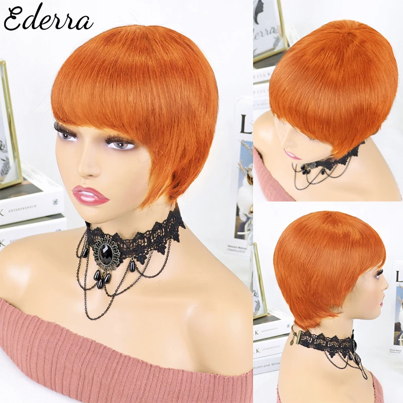 Pixie Cut Short Bob Wigs For Black Women No Lace Front Human Hair Wig With Bang Brazilian Bone Straight Full Machine Cheap Wigs
Pixie Cut Short Bob Wigs For Black Women No Lace Front Human Hair Wig With Bang Brazilian Bone Straight Full Machine Cheap Wigs
