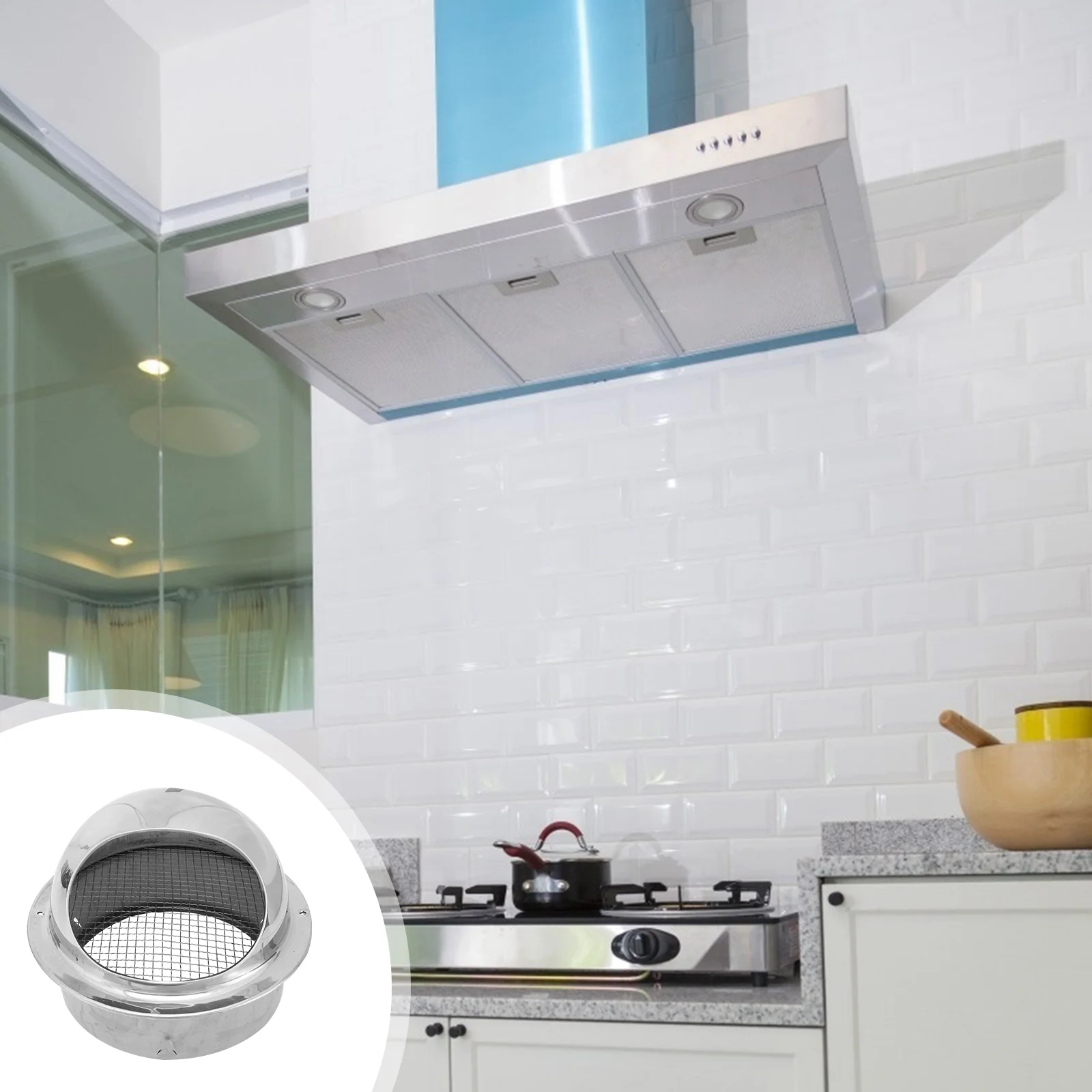 Stainless Steel Exhaust Cover Air Vent Screen Extractor Range Air Vent Rain Cover Hood Spherical Wall Exhaust Vent Cover
Stainless Steel Exhaust Cover Air Vent Screen Extractor Range Air Vent Rain Cover Hood Spherical Wall Exhaust Vent Cover