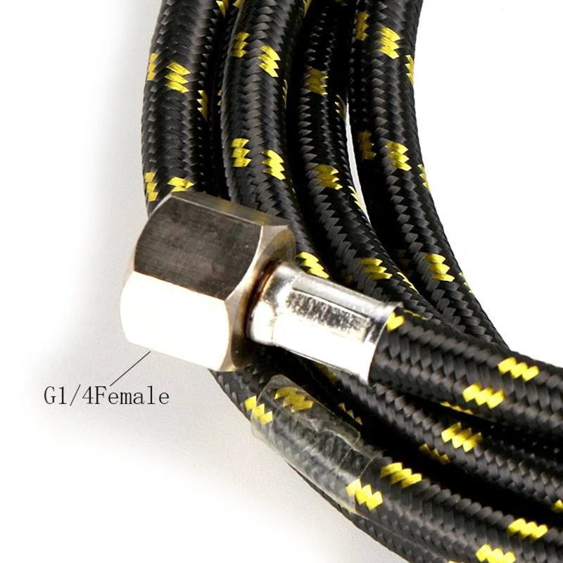 Practical Airbrush Hose 1.8m/70.87'' Nylon Braided Airbrush Air Hose with 1/8” Male - 1/4” Female for Most Airbrush Kit
Practical Airbrush Hose 1.8m/70.87'' Nylon Braided Airbrush Air Hose with 1/8” Male - 1/4” Female for Most Airbrush Kit