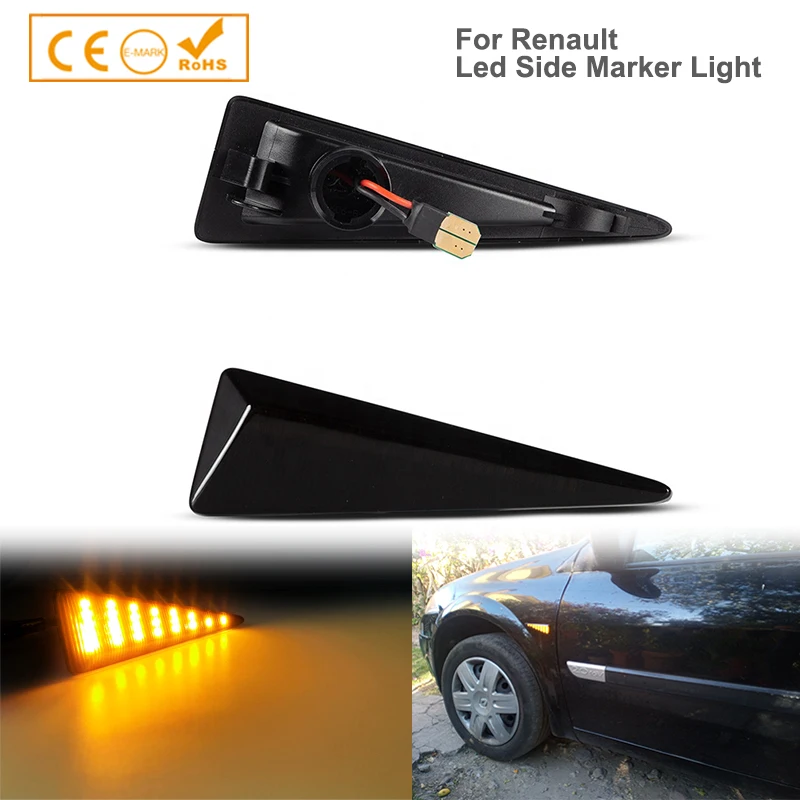 2Pcs Dynamic LED Flashing Turn Signal Light Side Marker Lamps For Renault MK4 Vel Satis Wind Avantime Megane 2 Scenic 2 Espace 4
2Pcs Dynamic LED Flashing Turn Signal Light Side Marker Lamps For Renault MK4 Vel Satis Wind Avantime Megane 2 Scenic 2 Espace 4