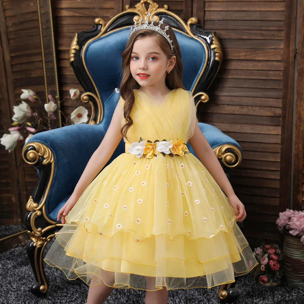 2022 Dleeveless Princess Dress Flower Girls Dresses Elegant High Bridesmaid Wedding Clothing Summer 3-10 Years Children Clothes
2022 Dleeveless Princess Dress Flower Girls Dresses Elegant High Bridesmaid Wedding Clothing Summer 3-10 Years Children Clothes
