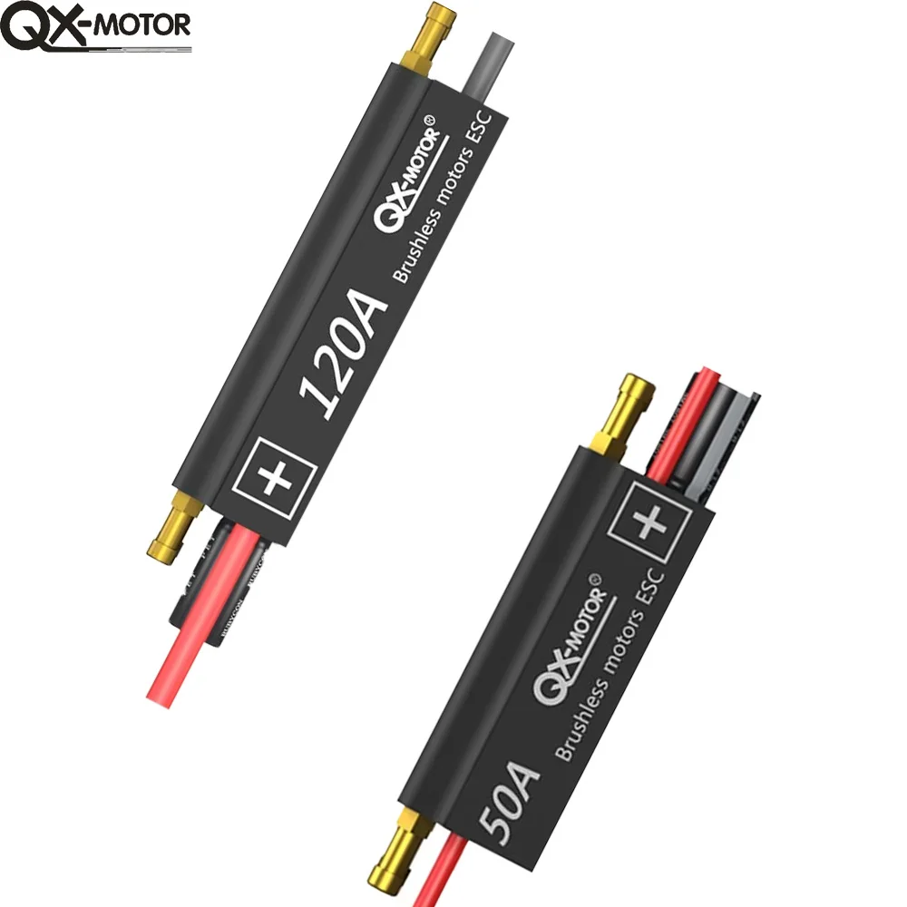 QX-motor 50A 70A 120A бесщеточный ESC 2-6S с BEC для дистанционного управления модели корабля