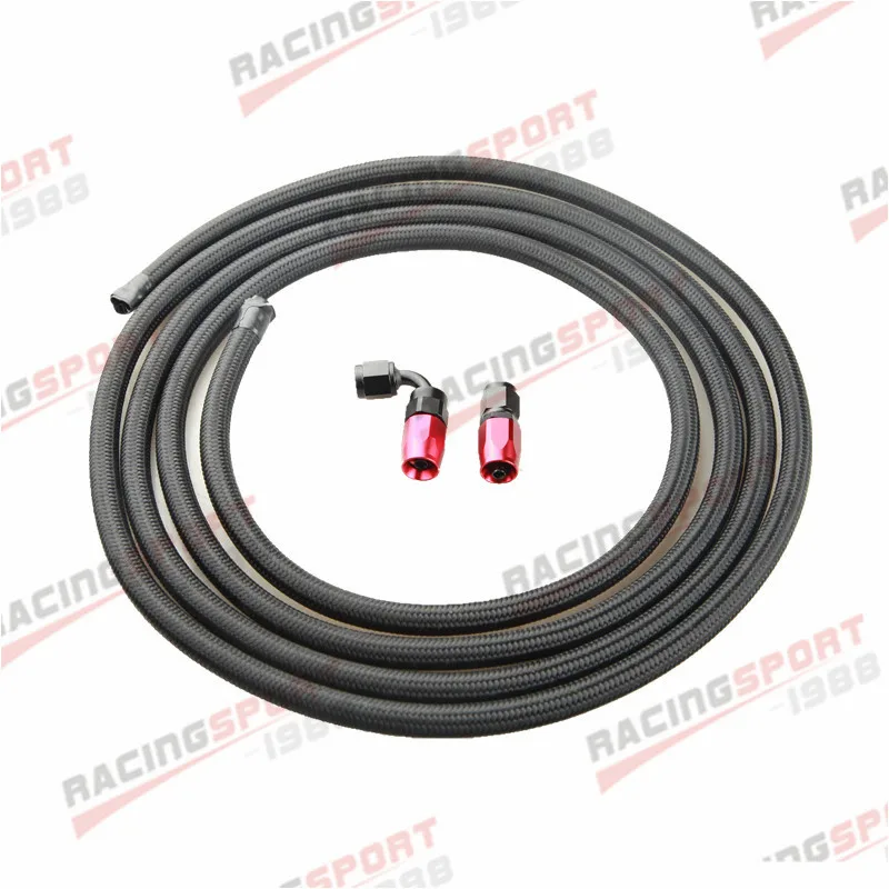 AN4 AN6 AN8 AN10 AN12 AN16 0+90 Degree Swivel Hose End+3M (9.8FT) Nylon Braided Fuel Hose Line Oil Pipe Kit
AN4 AN6 AN8 AN10 AN12 AN16 0+90 Degree Swivel Hose End+3M (9.8FT) Nylon Braided Fuel Hose Line Oil Pipe Kit