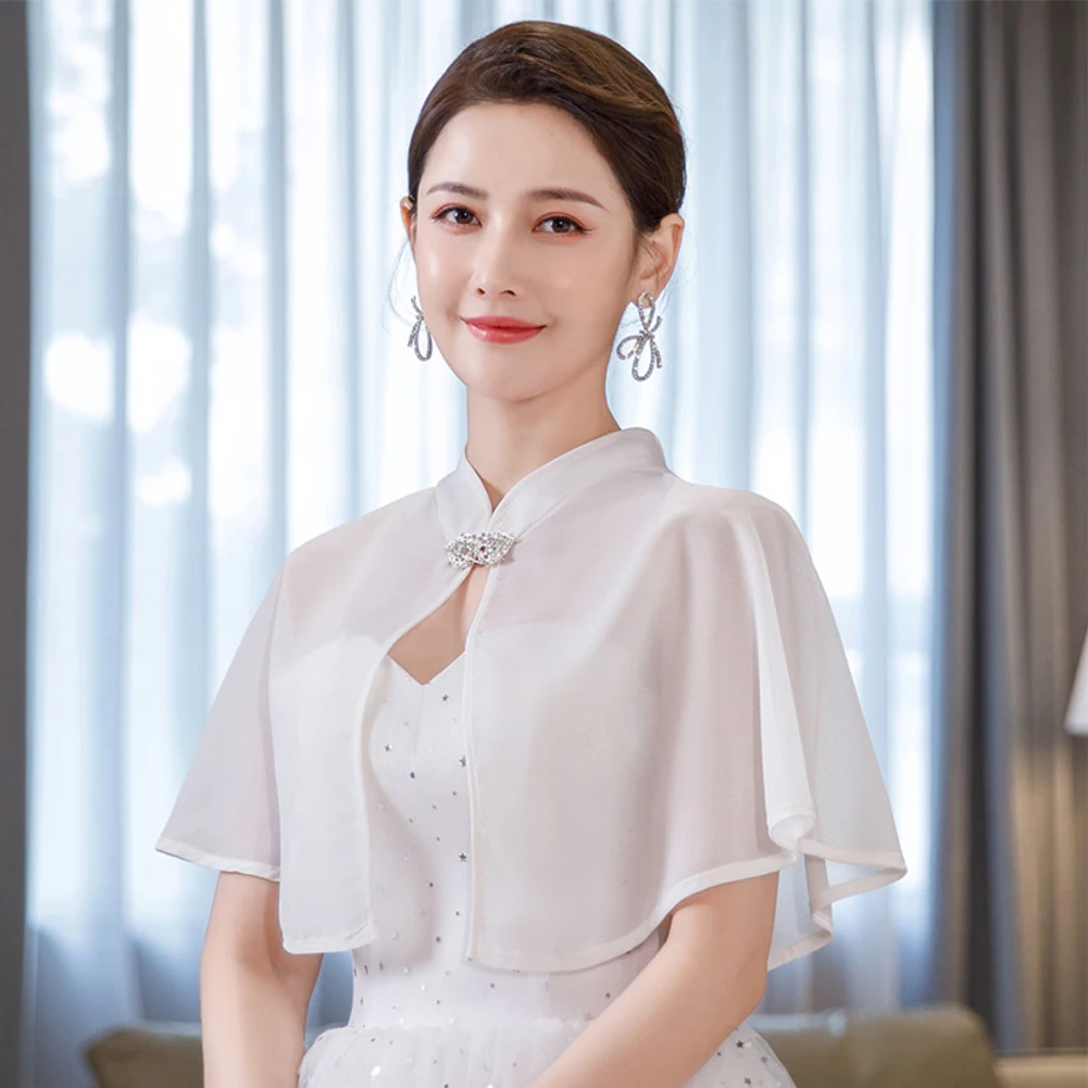 Womens Mesh Lace Sheer Cape Wrap Wedding Bridal Shawl Chiffon Shrug Party Dress Cover Up Solid Elegant Bridesmaid Capelet Shawls
Womens Mesh Lace Sheer Cape Wrap Wedding Bridal Shawl Chiffon Shrug Party Dress Cover Up Solid Elegant Bridesmaid Capelet Shawls