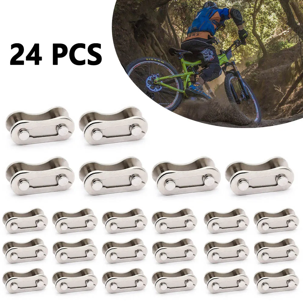 Master Links Bike Chain Silver Single Speed Steel 1/2 X 1/8 24 Pcs Connector Accessories For Bicycles Quick Chain
Master Links Bike Chain Silver Single Speed Steel 1/2 X 1/8 24 Pcs Connector Accessories For Bicycles Quick Chain