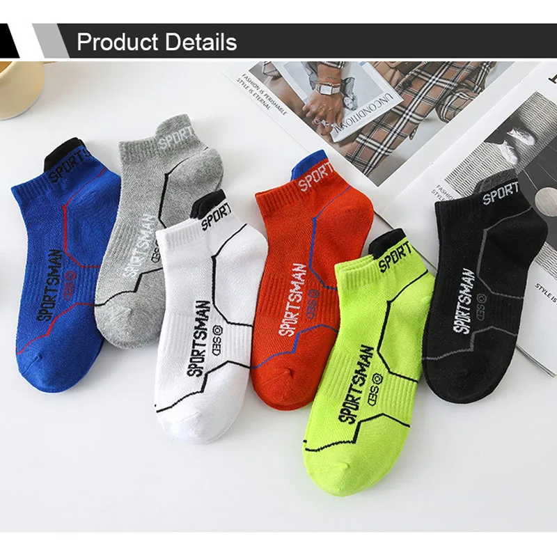 10Pairs High Quality Men Ankle Socks Breathable Cotton Sports Socks Mesh Casual Athletic Summer Thin Cut Short Sokken Size 38-45
10Pairs High Quality Men Ankle Socks Breathable Cotton Sports Socks Mesh Casual Athletic Summer Thin Cut Short Sokken Size 38-45