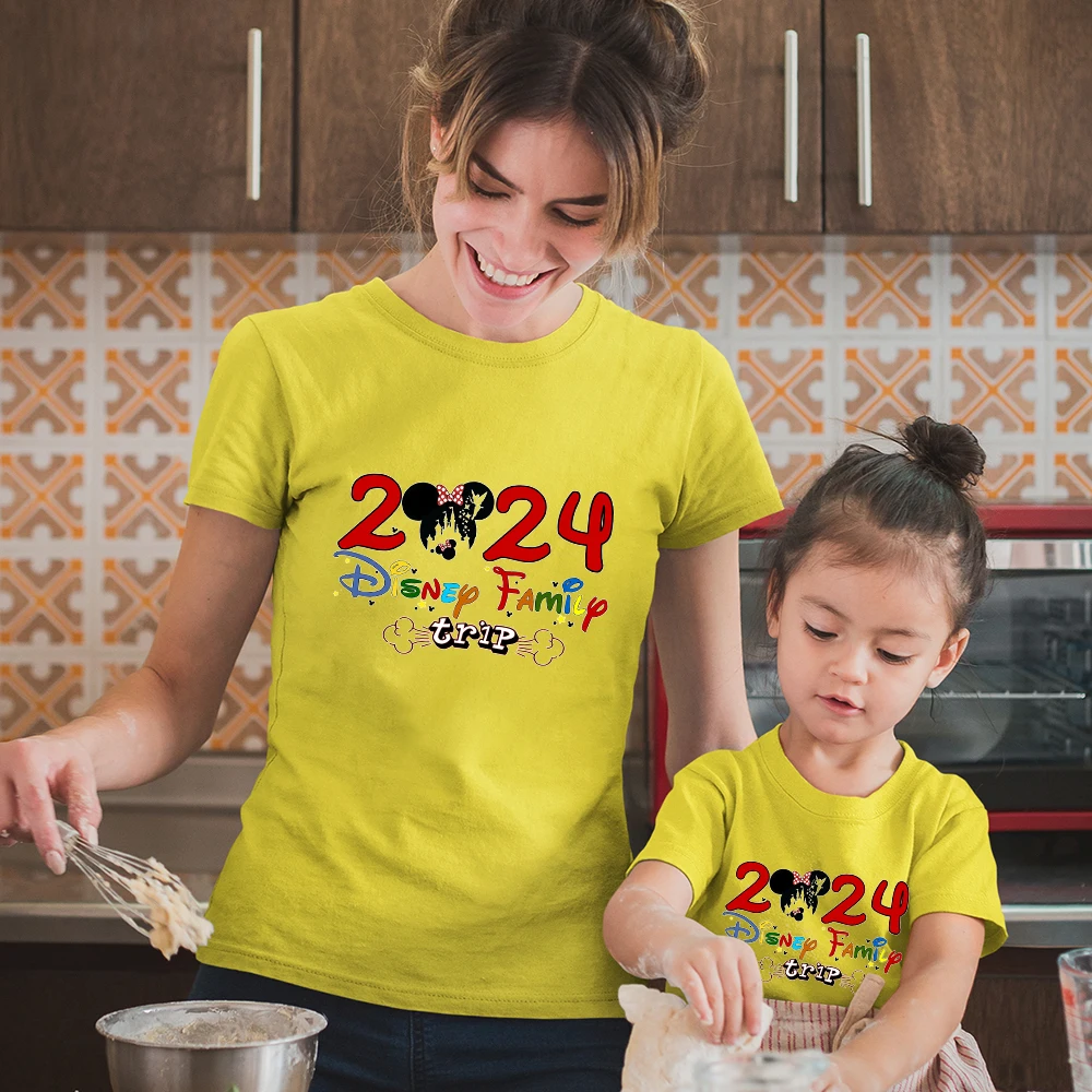 2024 Disney Family Trip Mother Kids T Shirt Minnie Aesthetic Harajuku Yellow T-shirt Fashion Trend Vacay Mode Tops Dropshipping
2024 Disney Family Trip Mother Kids T Shirt Minnie Aesthetic Harajuku Yellow T-shirt Fashion Trend Vacay Mode Tops Dropshipping