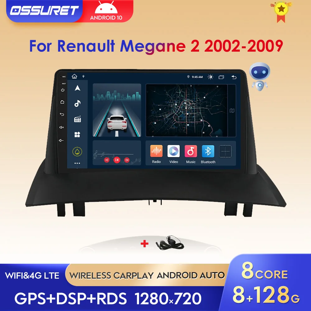 Автомагнитола 2DIN Octa Android CarPlay для Renault Megane 2, автомобильное радио, мультимедийный видеоплеер, GPS-навигация, Bluetooth, аудио, стерео
Автомагнитола 2DIN Octa Android CarPlay для Renault Megane 2, автомобильное радио, мультимедийный видеоплеер, GPS-навигация, Bluetooth, аудио, стерео