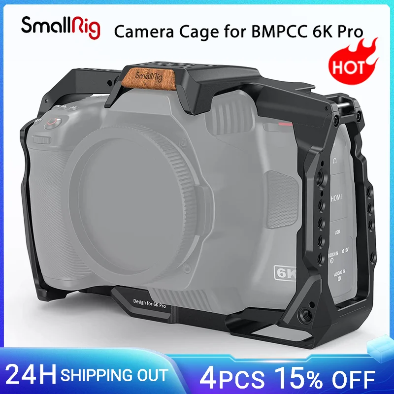 Клетка SmallRig Full DSLR для камеры BMPCC 6K Pro чехол сделай сам Blackmagic Pocket Cinema Camera с холодным