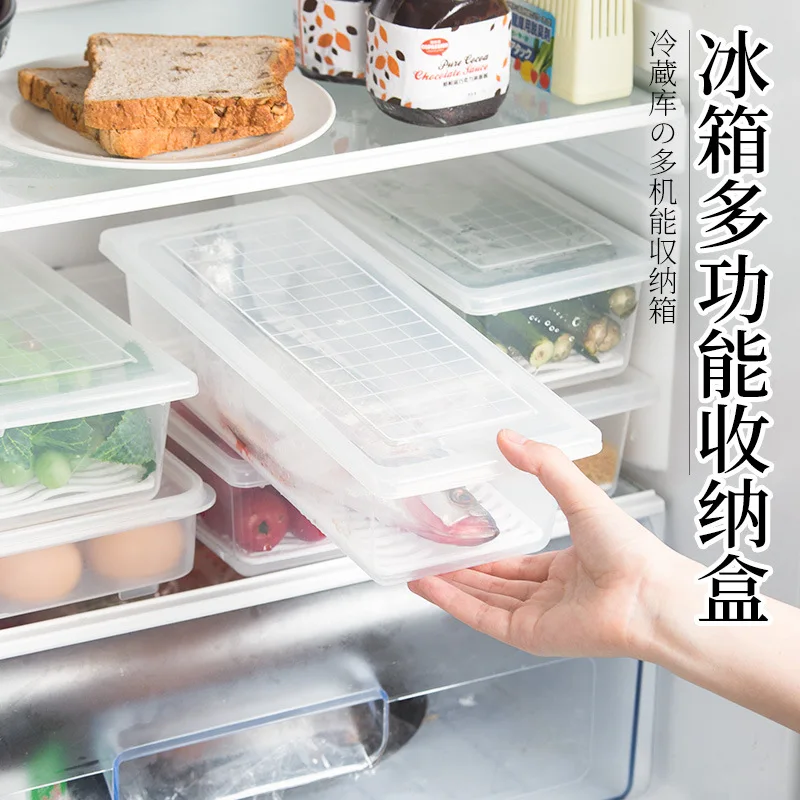 Kitchen Drain Container, Plastic Small Fish Box, Refrigerator Seafood Vegetables Rectangular Refrigerated Storage Box
Kitchen Drain Container, Plastic Small Fish Box, Refrigerator Seafood Vegetables Rectangular Refrigerated Storage Box