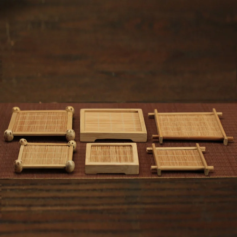 Japanese Style Bamboo Pads Heat Insulation Saucer Dish Pot Pads Coaster Square Tea Ceremony Tea Mat Placemat Kitchen Accessories
Japanese Style Bamboo Pads Heat Insulation Saucer Dish Pot Pads Coaster Square Tea Ceremony Tea Mat Placemat Kitchen Accessories