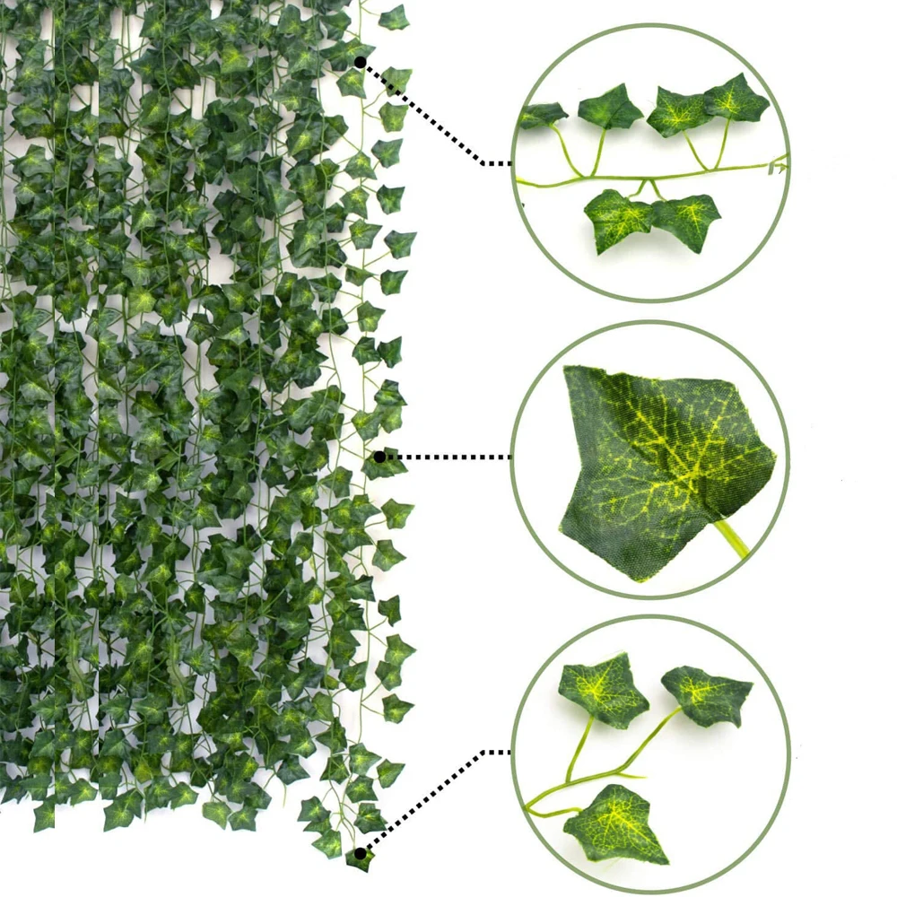 12pcs 2.1m Artificial Plants Ivy Radish Grape Leaf Rattan Stick Fake Leaves Garland Plant Vine Foliage Wedding Home Decorative
12pcs 2.1m Artificial Plants Ivy Radish Grape Leaf Rattan Stick Fake Leaves Garland Plant Vine Foliage Wedding Home Decorative