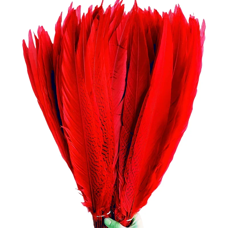 

Red Tail Feathers for Crafts Diy Celebration 40-75 Cm 16-32 Inches Silver Chicken Feathers Party Decoration Plumas De Colores