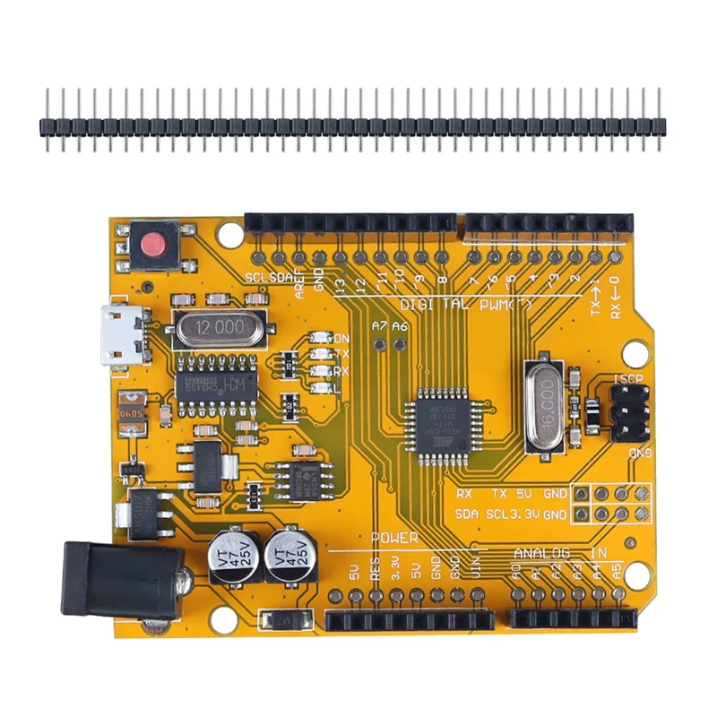 Макетная плата для микроконтроллера UNO R3 Atmega328p
Макетная плата для микроконтроллера UNO R3 Atmega328p