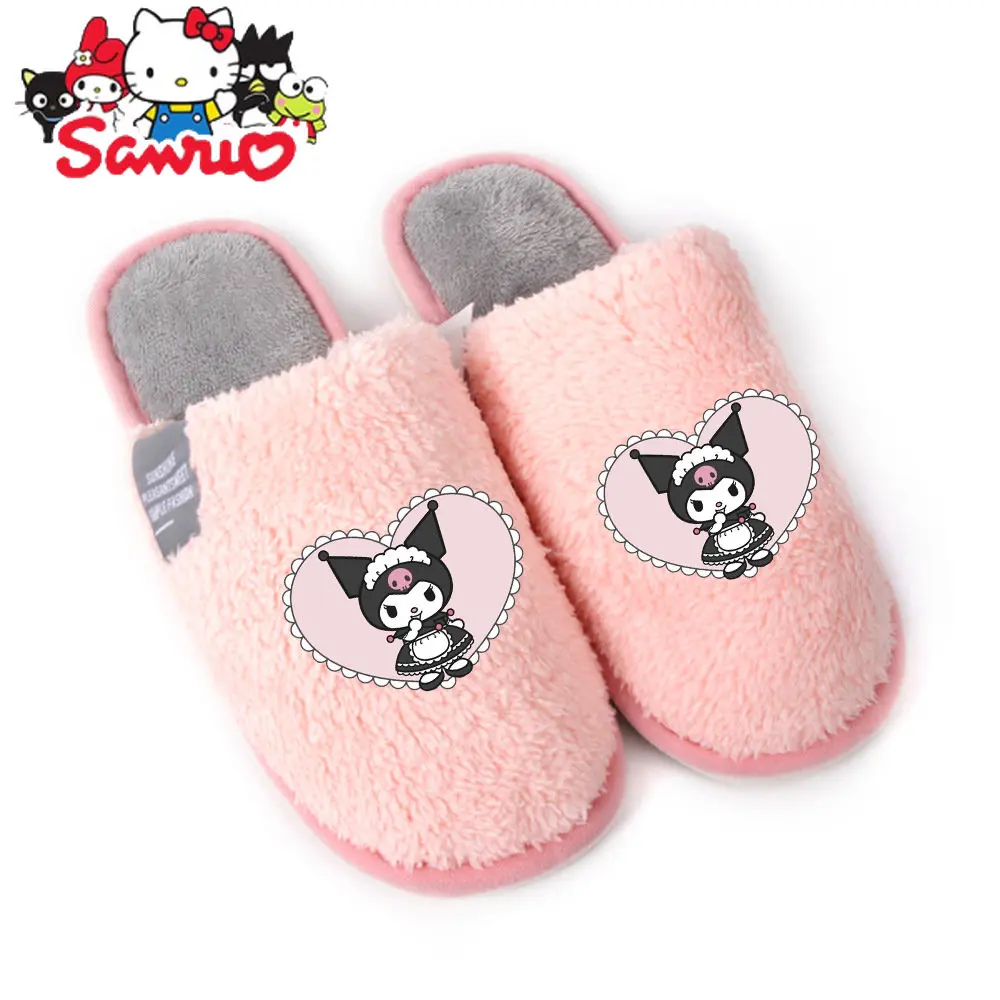 Sanrio Kuromi Lamb Wool Slippers Winter Game Peripheral Cotton Male/Female Couple Q Version Keep Warm Slippers Indoor Home Shoes
Sanrio Kuromi Lamb Wool Slippers Winter Game Peripheral Cotton Male/Female Couple Q Version Keep Warm Slippers Indoor Home Shoes