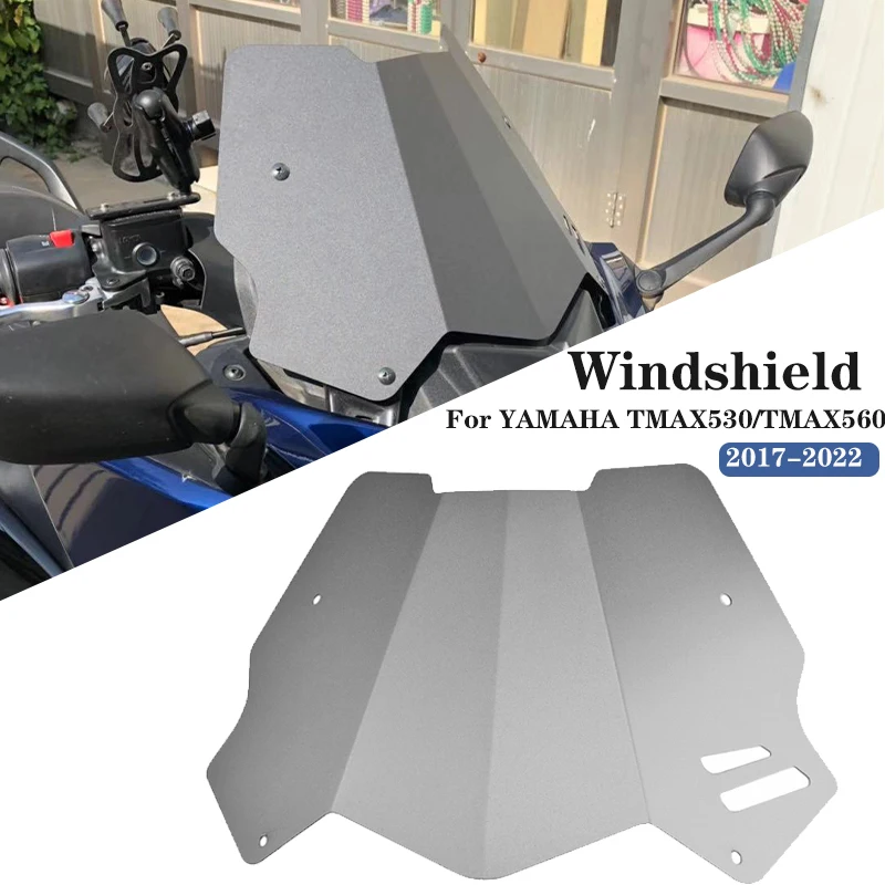 

MTKRACING For YAMAHA TMAX530 DX SX TMAX560 T-MAX Tmax 530 560 2017-2022 Aluminum Windscreen Deflector Extention Kit Windshield