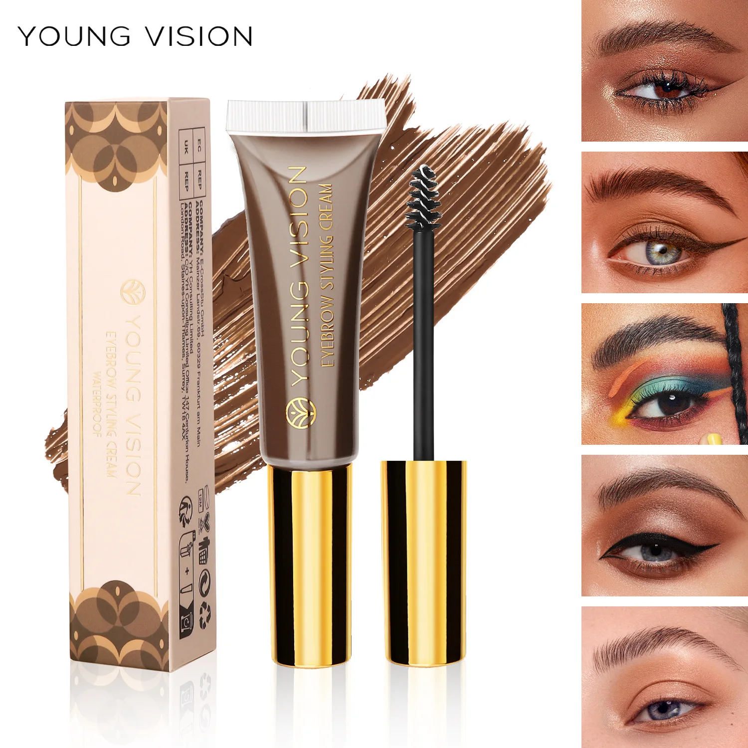 Трехмерный клей для бровей YOUNG VISION, стереотипичный гель для бровей, квадратный водный однотонный натуральный крем для бровей без пятен 
Трехмерный клей для бровей YOUNG VISION, стереотипичный гель для бровей, квадратный водный однотонный натуральный крем для бровей без пятен