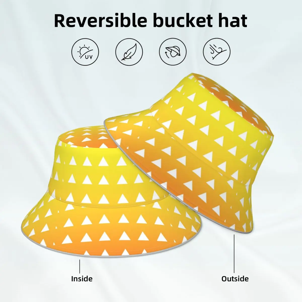 Demon Slayer Zenitsu Pattern Bucket Hat Kimetsu no Yaiba Fun Hiking Fisherman Hats Double-sided Wear Printed Reflective Sun Hat
Demon Slayer Zenitsu Pattern Bucket Hat Kimetsu no Yaiba Fun Hiking Fisherman Hats Double-sided Wear Printed Reflective Sun Hat