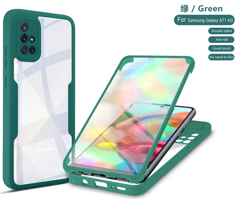 Full Protection Phone Case For Samsung Galaxy A51 A71 4G 360 Double Side Cover for Samsung Galaxy A51 A71 A515F A715F Back Cover
Full Protection Phone Case For Samsung Galaxy A51 A71 4G 360 Double Side Cover for Samsung Galaxy A51 A71 A515F A715F Back Cover