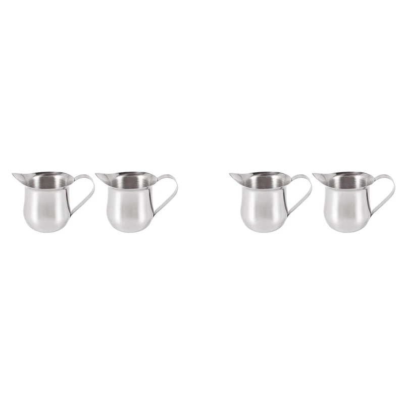 4Pack 3Oz Stainless Steel Bell Creamer Espresso Shot Frothing Pitcher Cup Latte Art Espresso Measure Cup
4Pack 3Oz Stainless Steel Bell Creamer Espresso Shot Frothing Pitcher Cup Latte Art Espresso Measure Cup