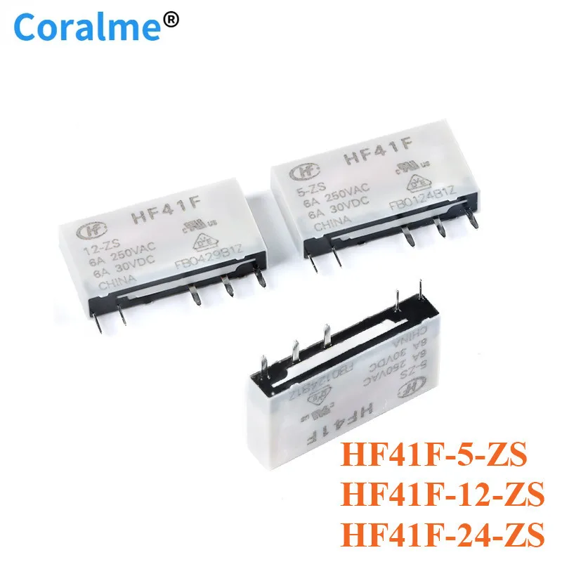 10pcs NEW HF Relay HF41F-24-ZS HF41F-12-ZS HF41F-5-ZS 6A HF41F 5V 12V 24V Ultra Small Medium Power Relay 5 Feets Pins
10pcs NEW HF Relay HF41F-24-ZS HF41F-12-ZS HF41F-5-ZS 6A HF41F 5V 12V 24V Ultra Small Medium Power Relay 5 Feets Pins