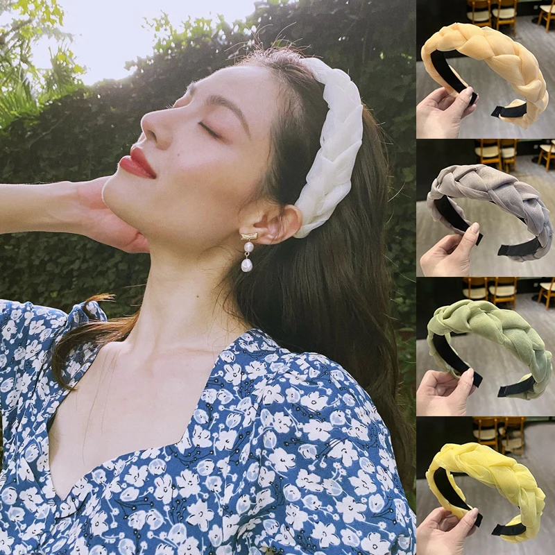 Solid Color Super Fairy Twist Hair Hoop Sweet Wide-brimmed Headband Small Fresh Woven Mesh Headband Fashion Hair Accessories
Solid Color Super Fairy Twist Hair Hoop Sweet Wide-brimmed Headband Small Fresh Woven Mesh Headband Fashion Hair Accessories