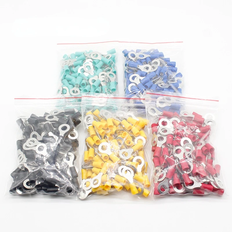50PCS/100PCS RV2-6 Ring insulated terminal Cable Wire Connector Electrical Crimp Terminal 
50PCS/100PCS RV2-6 Ring insulated terminal Cable Wire Connector Electrical Crimp Terminal