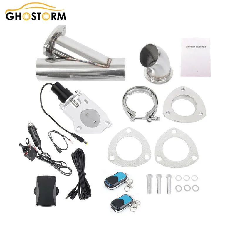 

2"/2.25"/2.5"/3" Electric Stainless Exhaust Cutout Cut Out Dump Valve/switch with Remote control and Manual Operation