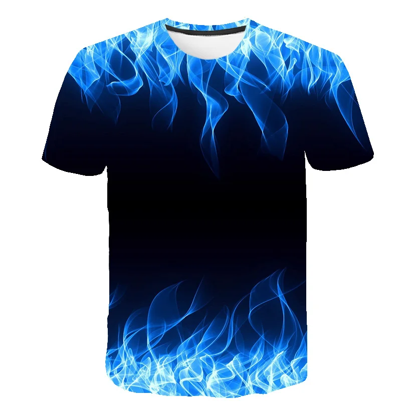 2022 Summer New 3D Printing Blue Flame Printed Children's T-Shirts Summer Boys and Girls High Quality Cute Color Casual Short Sl
2022 Summer New 3D Printing Blue Flame Printed Children's T-Shirts Summer Boys and Girls High Quality Cute Color Casual Short Sl
