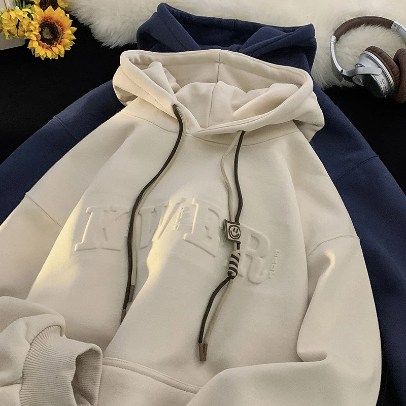 Winter Fleece Hoodies Men's Hooded Sweatshirts Letters Stereo Steel Stamp Outdoor Keep Warm Pullover Hoodie Male Casual Clothing
Winter Fleece Hoodies Men's Hooded Sweatshirts Letters Stereo Steel Stamp Outdoor Keep Warm Pullover Hoodie Male Casual Clothing