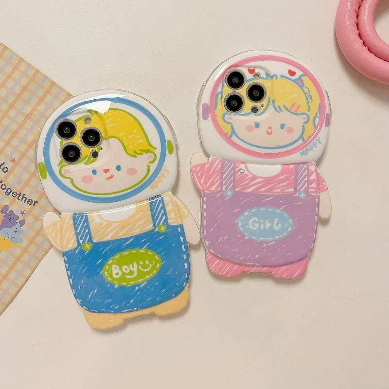 Cartoon Cute Boy Girl Cool Astronaut Phone Case Cover for IPhone 11 12 13 14 Pro XR XS Max Shockproof Case for IPhone 14 Cases
Cartoon Cute Boy Girl Cool Astronaut Phone Case Cover for IPhone 11 12 13 14 Pro XR XS Max Shockproof Case for IPhone 14 Cases