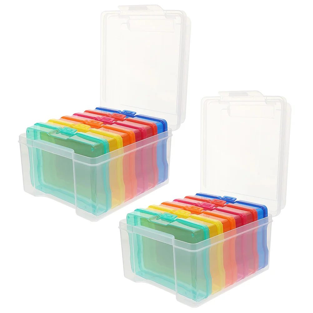 2 Sets Storage Box Plastic Containers Electronic Component Case Picture Craft Small Objects Organizer Postcards Photo
2 Sets Storage Box Plastic Containers Electronic Component Case Picture Craft Small Objects Organizer Postcards Photo