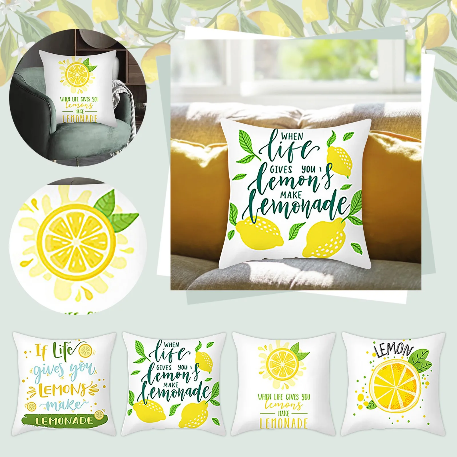 Tie Silk Pillowcase Lemon Summer Home Sofa Cover Decorative Matching Curtains And Throw Pillows Bedroom Pillows Decorative
Tie Silk Pillowcase Lemon Summer Home Sofa Cover Decorative Matching Curtains And Throw Pillows Bedroom Pillows Decorative