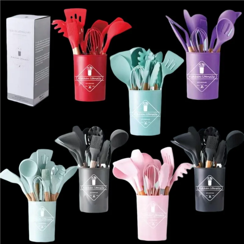 12 шт./партия, силиконовые кухонные принадлежности для выпечки 
12 шт./партия, силиконовые кухонные принадлежности для выпечки