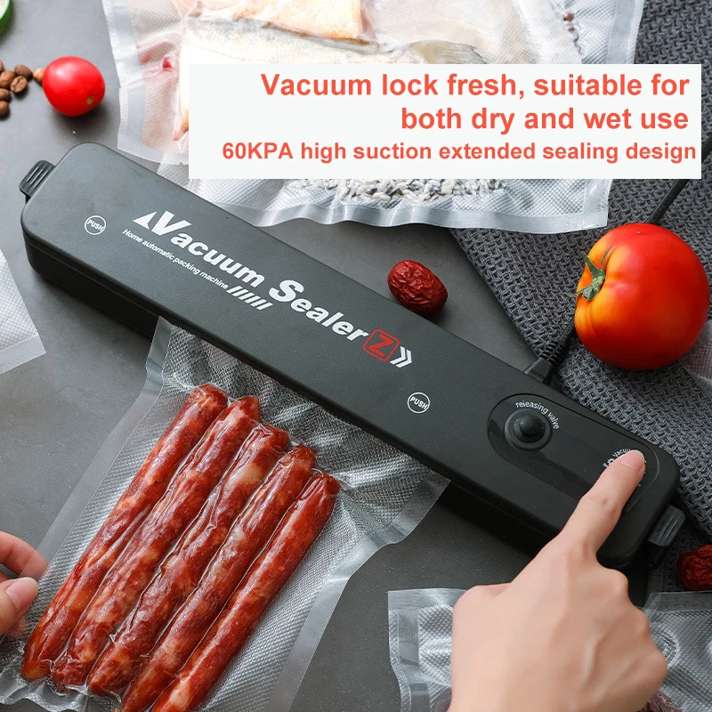 Home Vacuum Sealing Machine Kitchen 220V Automatic Small Household Fresh Packaging Sealing Machine with Free 10pcs Vacuum Bags
Home Vacuum Sealing Machine Kitchen 220V Automatic Small Household Fresh Packaging Sealing Machine with Free 10pcs Vacuum Bags