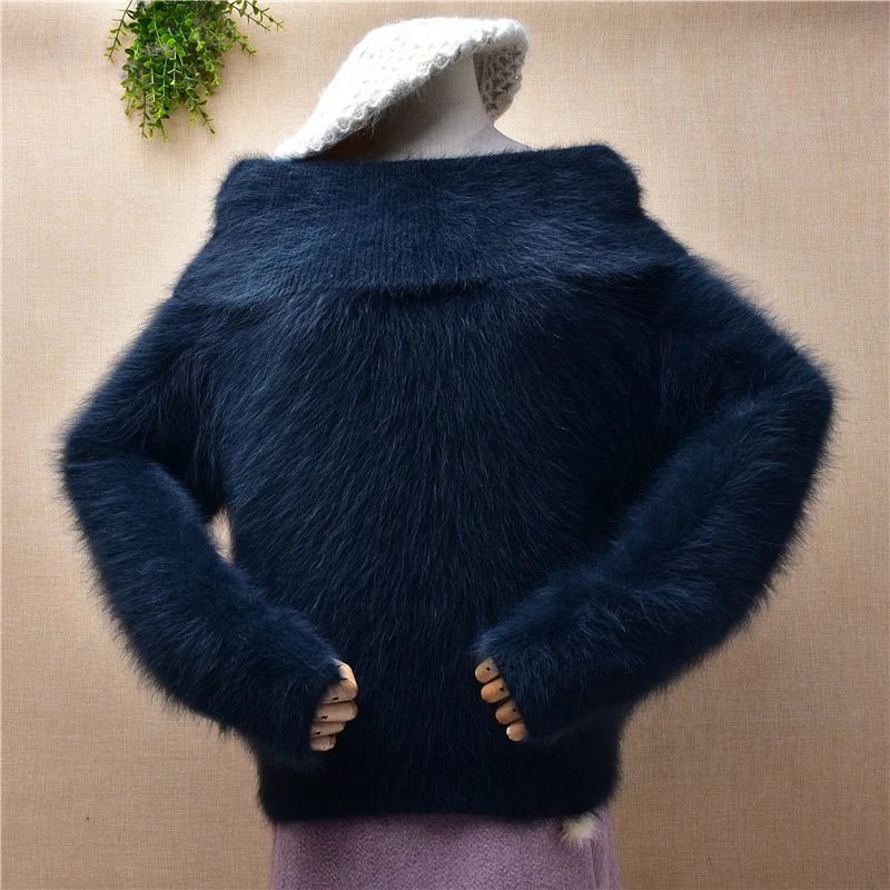 ladies women fashion hairy mink cashmere knitted fall winter clothing short style slash turtleneck loose pullover angora sweater
ladies women fashion hairy mink cashmere knitted fall winter clothing short style slash turtleneck loose pullover angora sweater
