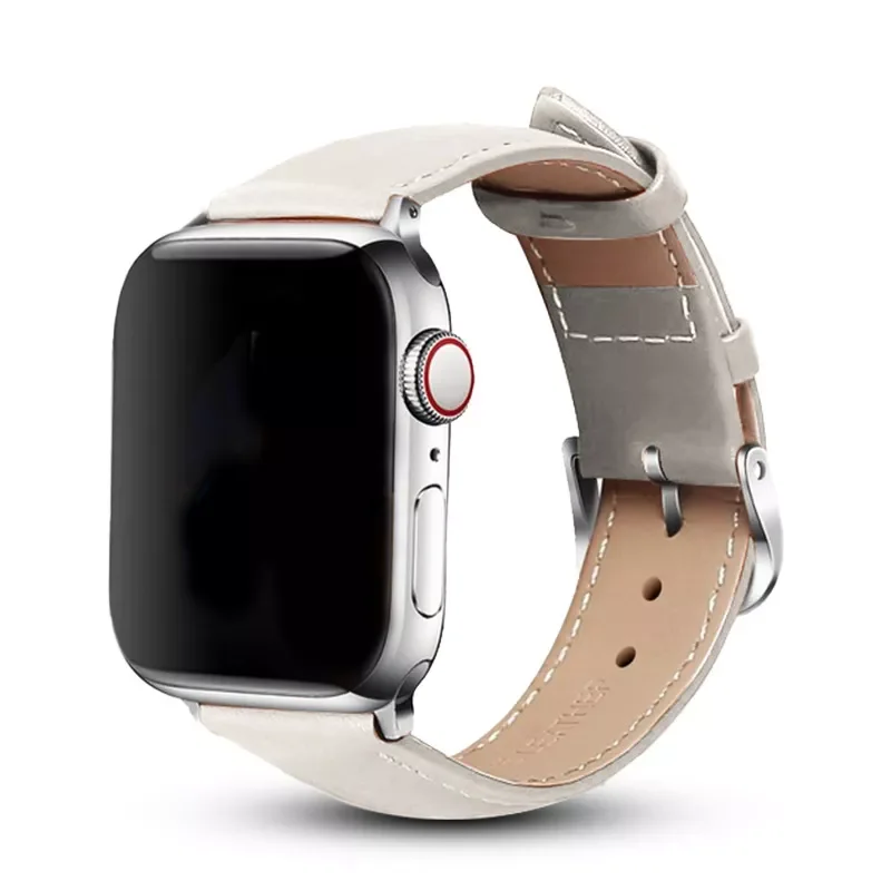 

starlight Leather Strap Bracelet for Apple Watch 7 band 6 se 5 4 45mm 42mm For Iwatch Series 3 2 44mm 40mm Watchbands 38mm 41mm