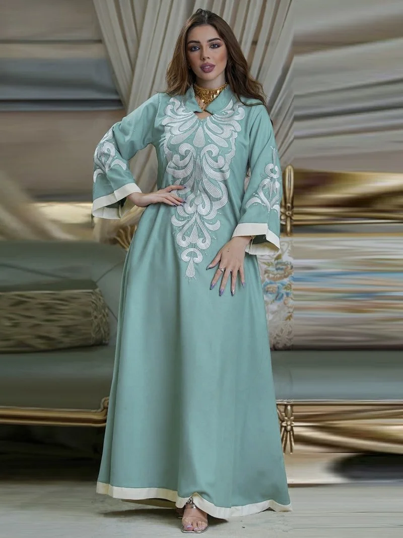 Abayas For Women Dubai 2022 Embroidered Patchwork Muslim Maxi Long Dress Robe Femme Eid Mubarak Kaftan Women's Islamic Clothes
Abayas For Women Dubai 2022 Embroidered Patchwork Muslim Maxi Long Dress Robe Femme Eid Mubarak Kaftan Women's Islamic Clothes