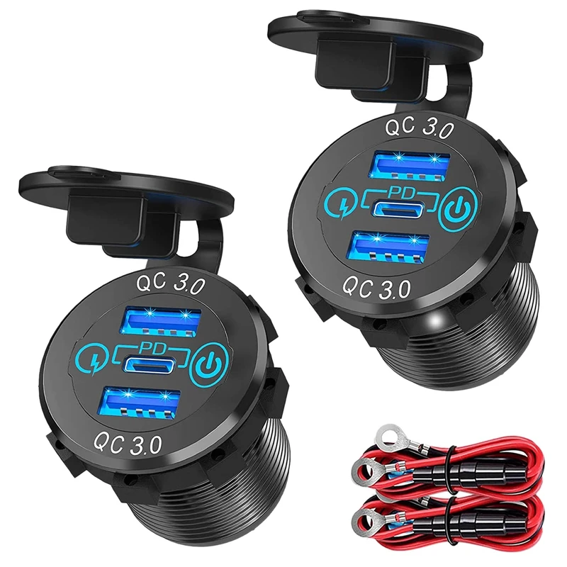 Тройное автомобильное зарядное устройство QC 3,0 PD3.0 с USB, 12 В, 24 В, 60 Вт
Тройное автомобильное зарядное устройство QC 3,0 PD3.0 с USB, 12 В, 24 В, 60 Вт